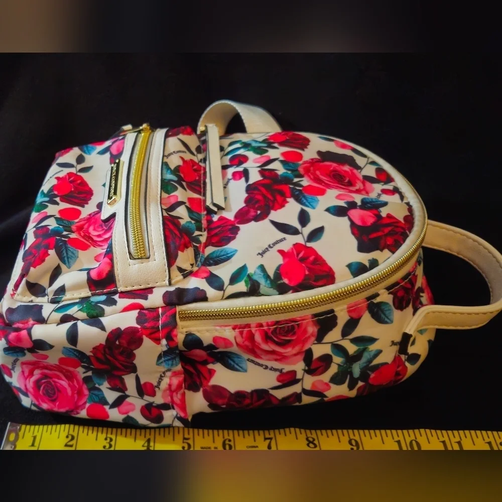 Juicy Couture Rosie Mini Backpack - Red and Cream